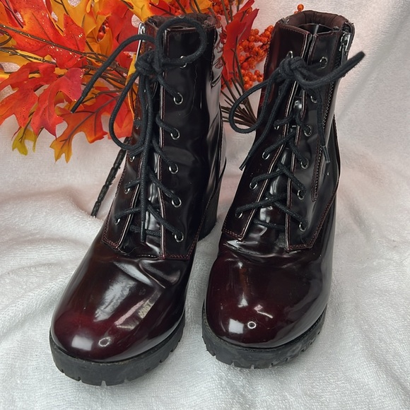 Bongo, wine colored ankle boots, excellent condition - Picture 6 of 6